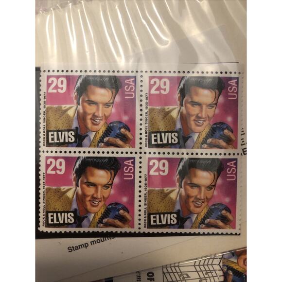 NEW USPS 1993 Elvis Presley Commemorative Edition Complete Stamp Collection - Picture 1 of 7